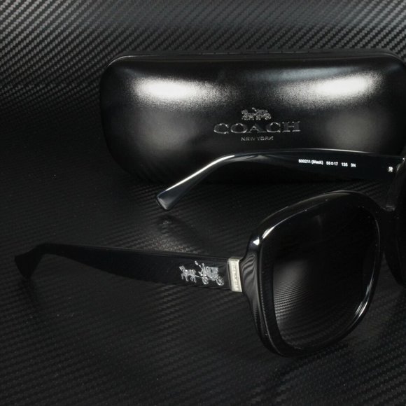 Coach New York Black 58mm Sunglasses - Picture 3 of 3